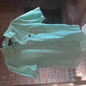 Ralph Lauren Light Green Gingham Shirt